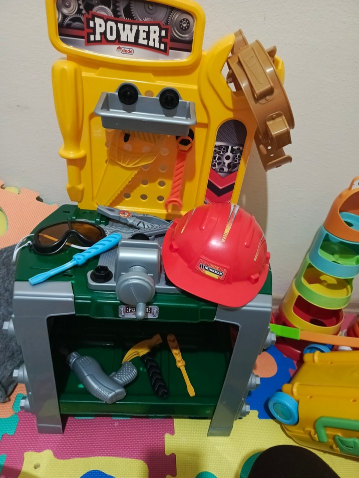 Oyuncaklar pilsan At, Kaydırak , ilk adım arabası, tamir masası - Görsel 4