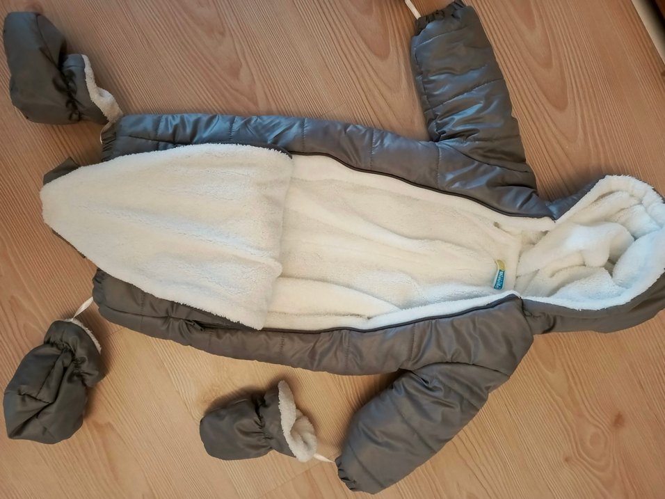 Gri Erkek Bebek Kürklü Kozmonot Tulum SATILDI - Görsel 4