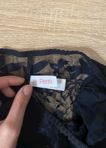 m Beden Siyah Gotik Midi Dantel Kadın İç Çamaşırı