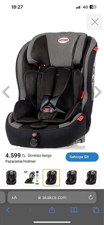 9- 36 kg Beden Heyner oto koltuk
