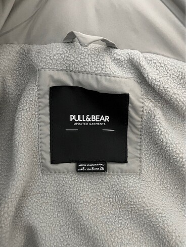 s Beden gri Renk pull bear mont
