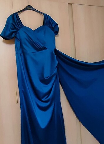 50 Beden lacivert Renk Abiye elbise 