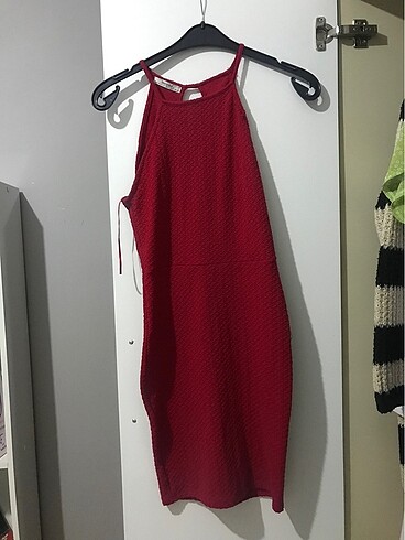 Bershka kırmızı mini elbise