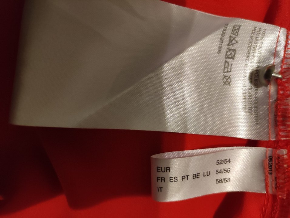 Kadın Kırmızı V Yaka Fermuarlı Bluz - Görsel 4