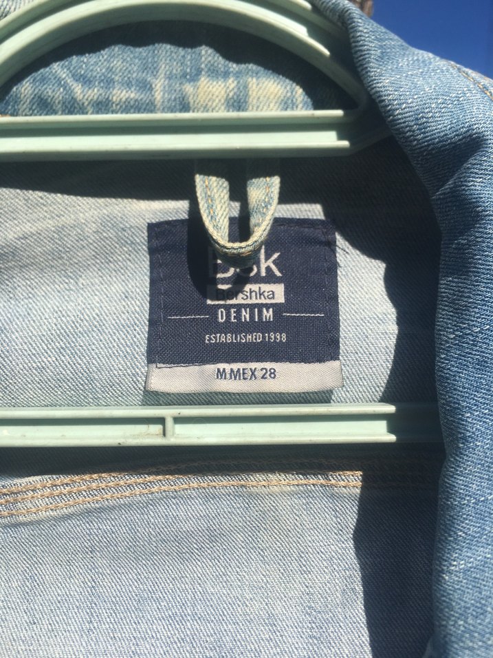 Düğmeli Kadın Mavi Kot Ceket - Görsel 5