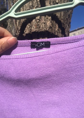 Mor Uzun Kollu Basic Tişört - Görsel 6