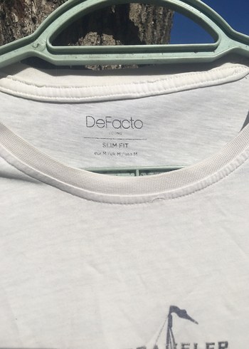 Beyaz Baskılı Erkek Tişört - Görsel 3