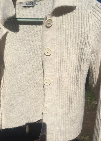 Bej Örgü Midi Hırka - Görsel 5