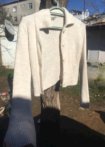 Bej Örgü Midi Hırka - Görsel 7