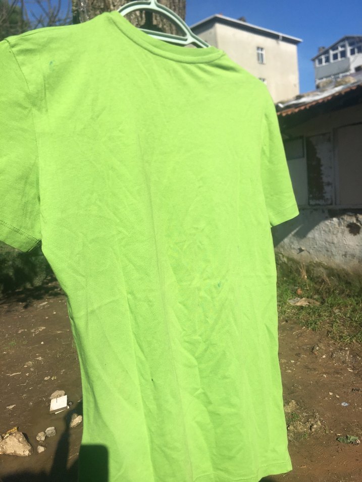 Yeşil Baskılı Erkek Tişört - Görsel 2