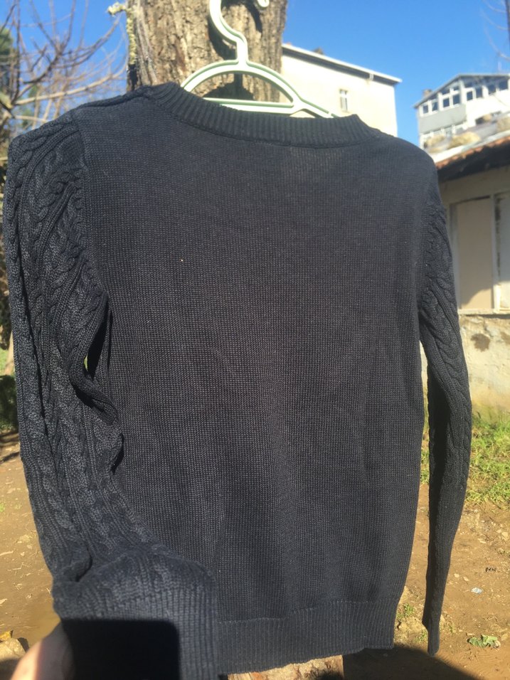 Siyah kazak - Görsel 5