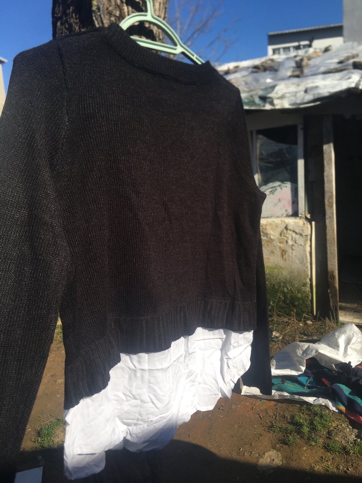 Siyah Kadın Kazak - Görsel 5