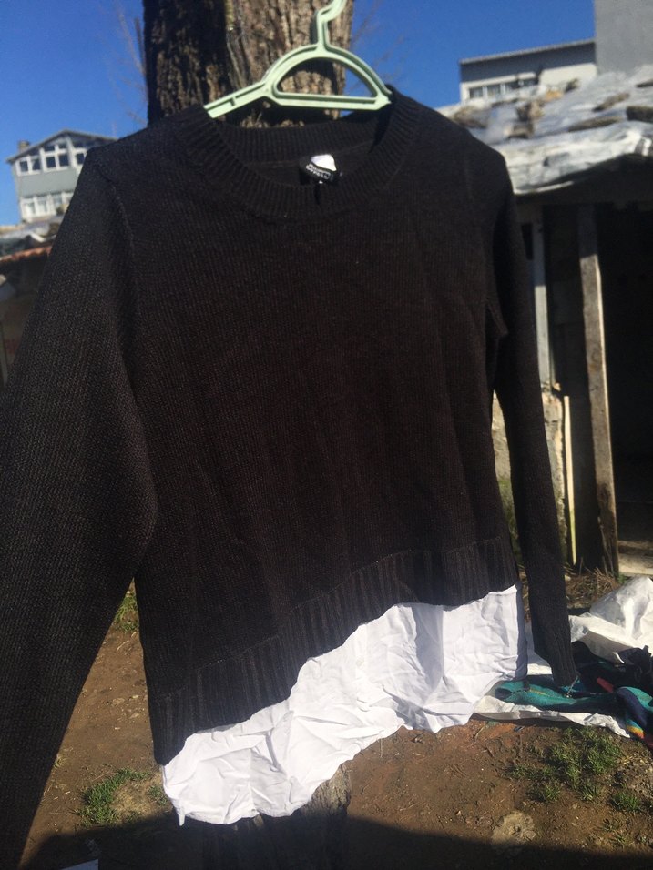 Siyah Kadın Kazak - Görsel 3