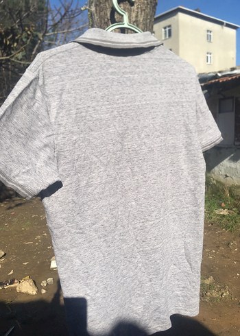 Gri Erkek Polo Tişört Kısa Kollu - Görsel 4