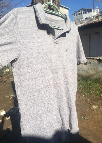 Gri Erkek Polo Tişört Kısa Kollu - Görsel 5