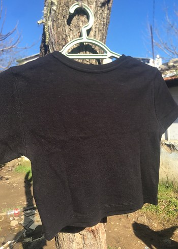 Siyah Kısa Kollu Tişört - Görsel 5