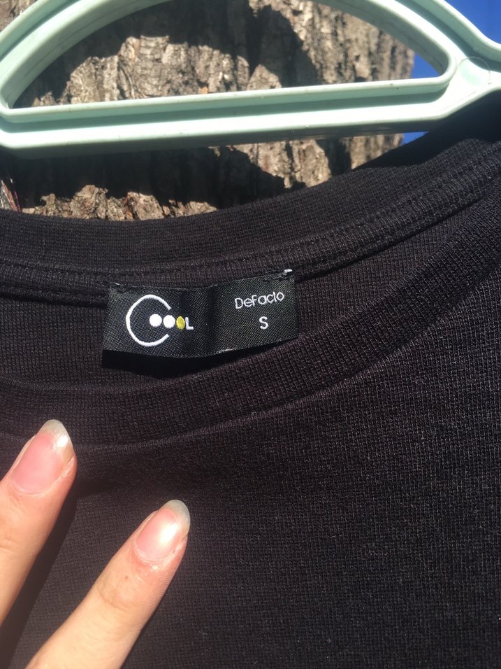 Siyah Kısa Kollu Tişört - Görsel 2