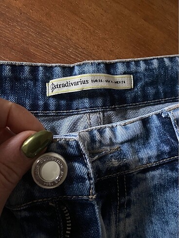 s Beden mavi Renk Yirtik jean