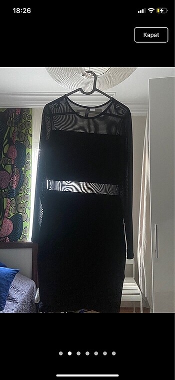 Zara Transparan mini elbise