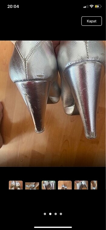 Zara Gumus altin dugun ayakkabi stiletto
