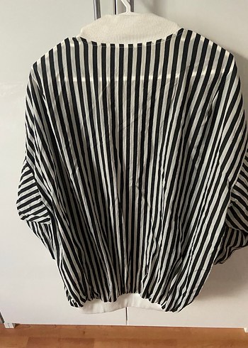 Zara Çizgili Rahat yagmurluk