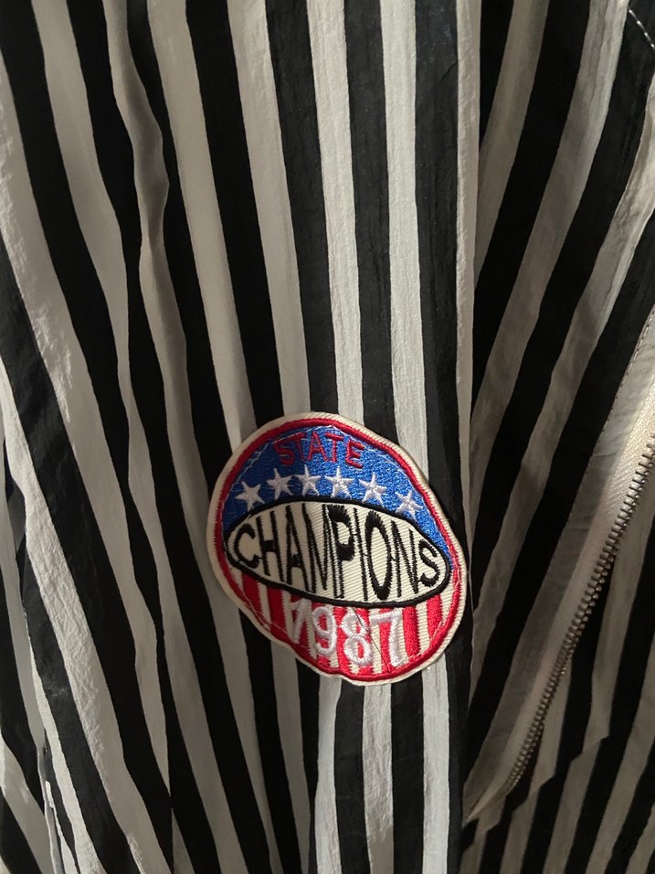 Çizgili Rahat yagmurluk - Görsel 4