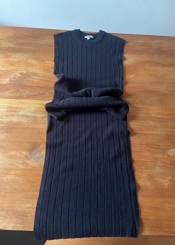 Siyah Yün Triko Elbise - Görsel 2