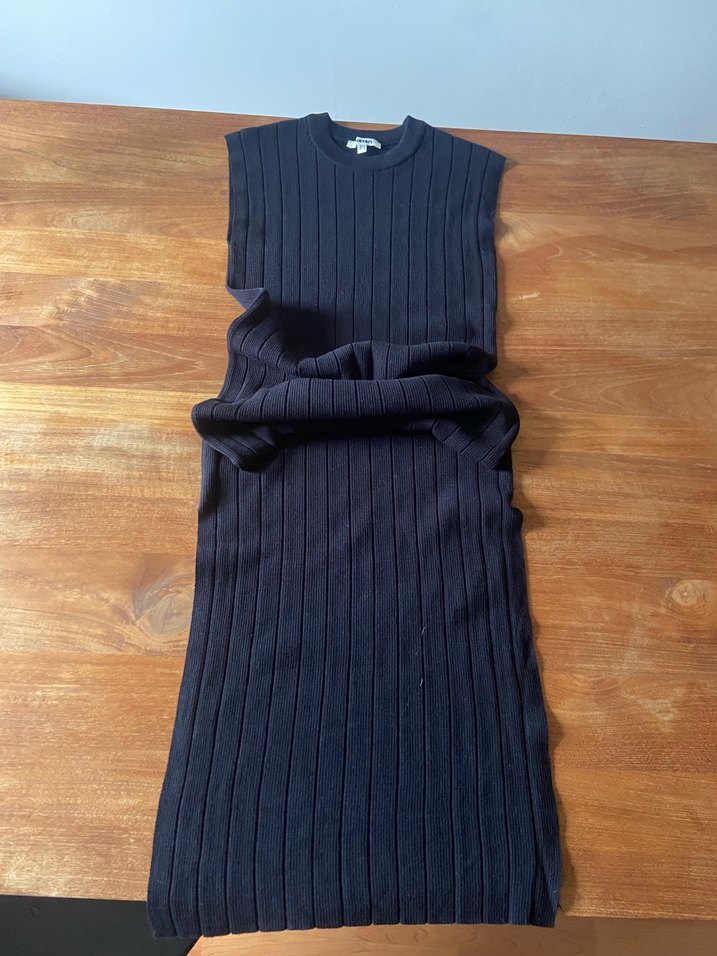 Siyah Yün Triko Elbise - Görsel 2