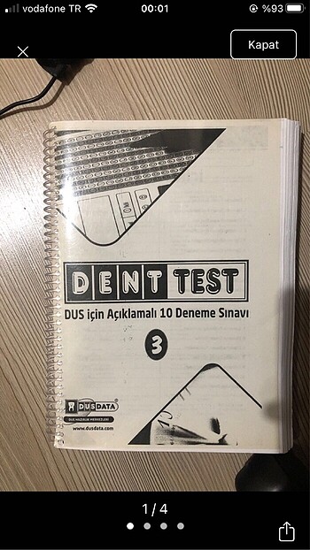Denttest 3 dusdata deneme kitabı