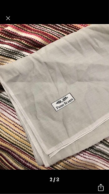 Fresh scarfs modal ipek şal gümüş