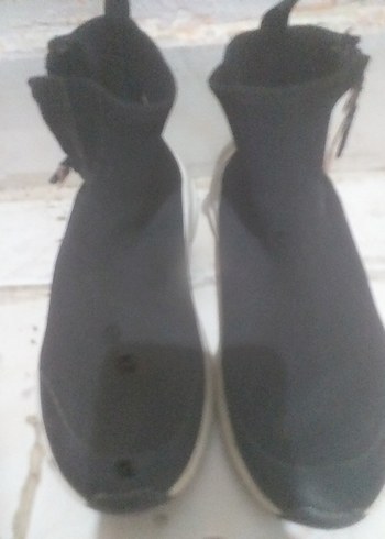 Siyah Kadın Dolgu Topuklu Günlük Ayakkabı   sıfır gibi - Görsel 6