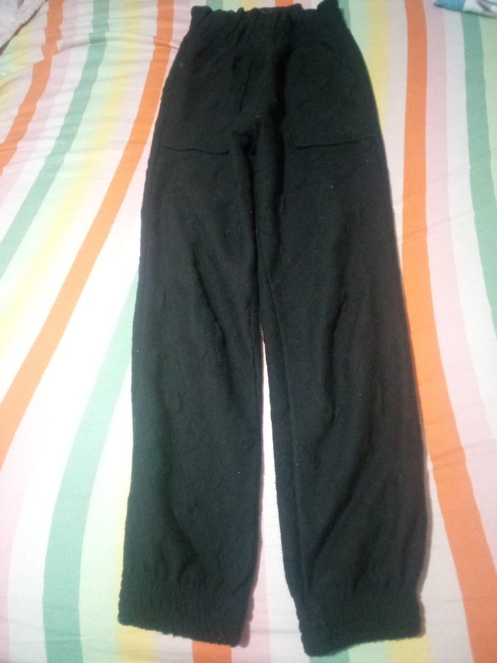 kadın Siyah Bol Kesim Eşofman Altı - Görsel 2