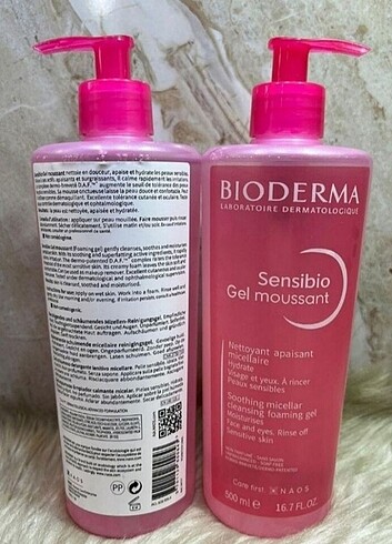 1 adet Bioderma Yüz Yıkama Jeli sensibio 