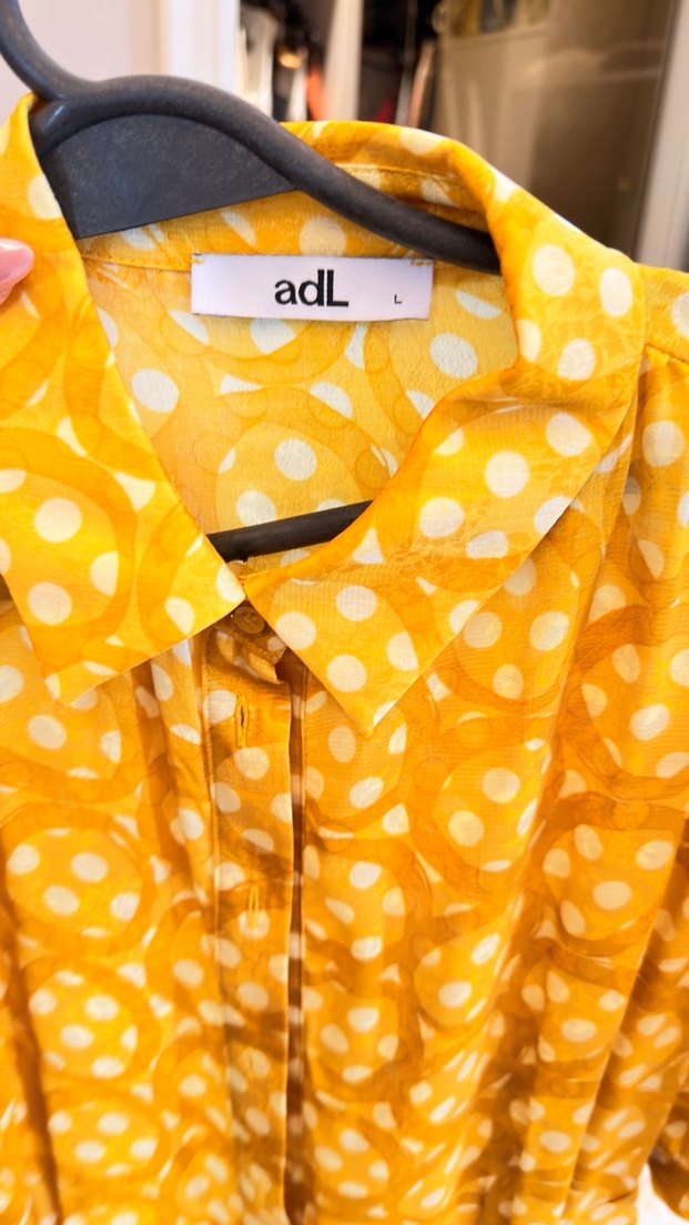 Sarı Puantiyeli Midi Bohem kemerli Elbise - Görsel 3