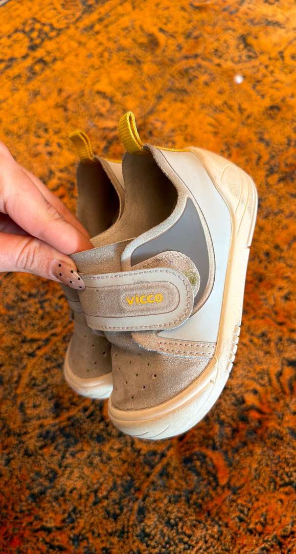 Gri Sarı Bebek İlk Adım Ayakkabısı - Görsel 2