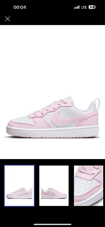 nike pembe ayakkabı
