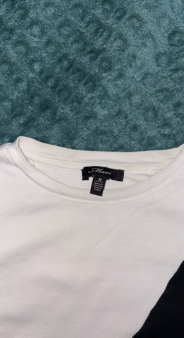 Pamuklu Siyah Beyaz Uzun Kollu - Görsel 2