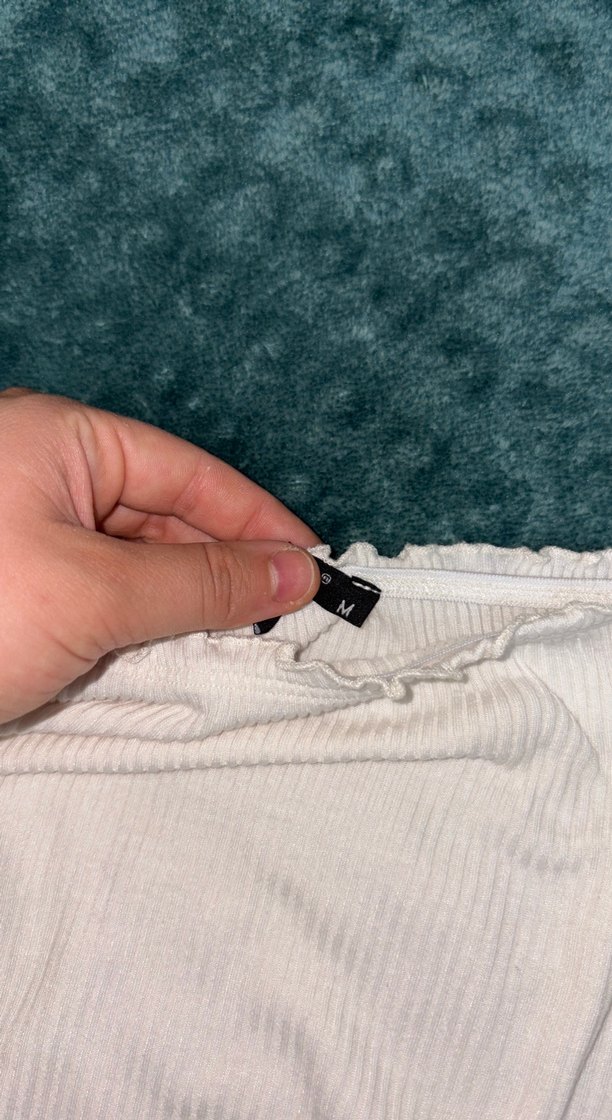 Beyaz Uzun Kollu Kayık Yaka Triko Kadın Kazak - Görsel 3