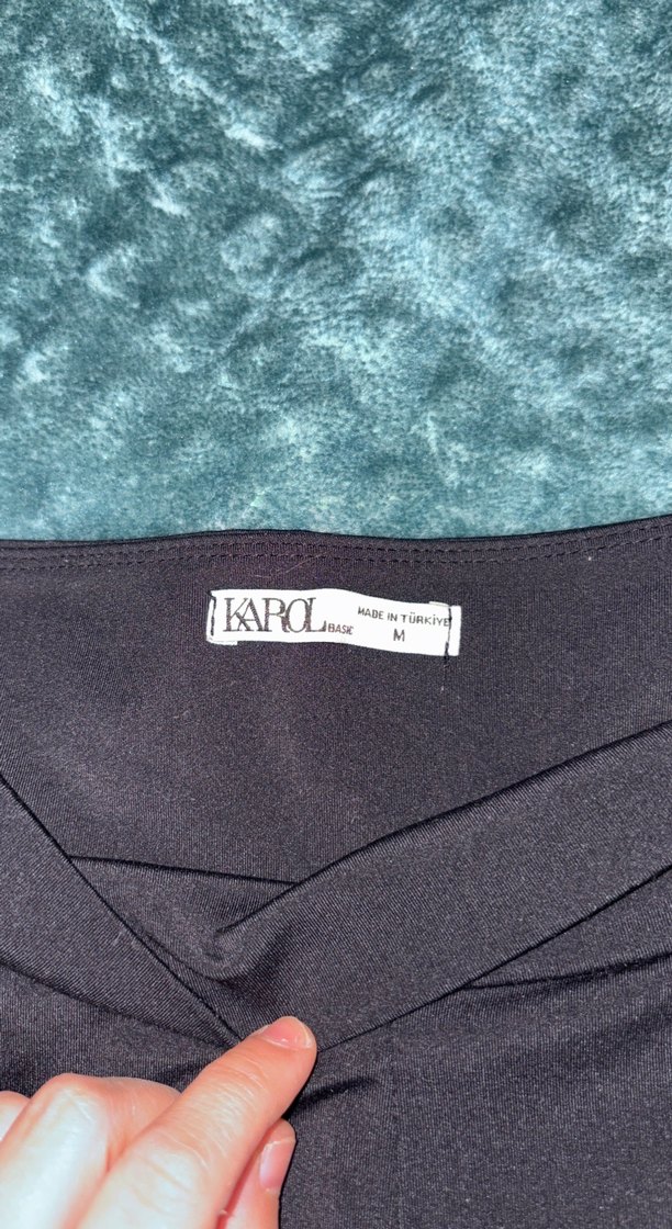 Siyah Kadın Midi Tayt - Sokak Stili - Görsel 3