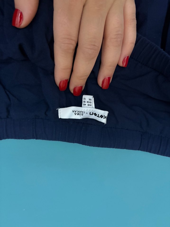 Lacivert balon Etek - Görsel 2