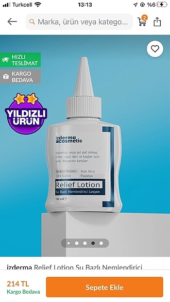 izderma nemlendirici losyon