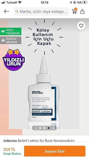 Diğer izderma nemlendirici losyon