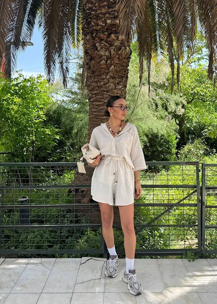 İkili keten takım - Görsel 5