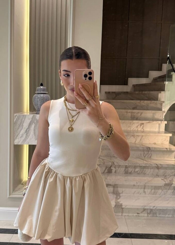 Volanlı elbise - Görsel 3