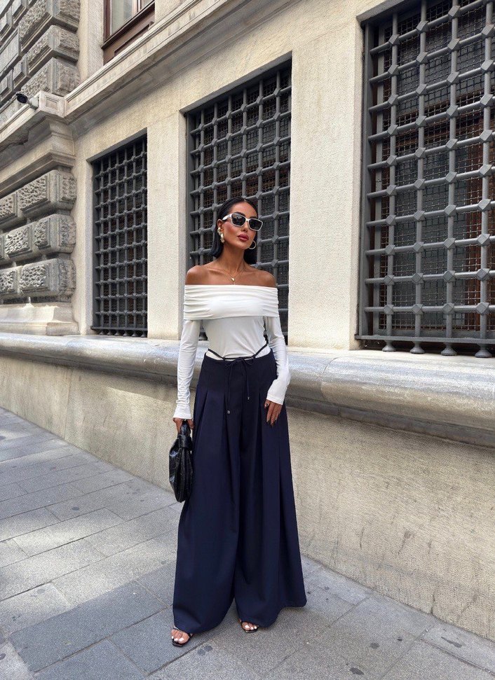 Salaş Kesim Uzun Kadın Kumaş Pantolon - Görsel 5