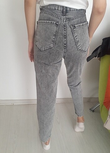 36 Beden gri Renk Orjinal denim