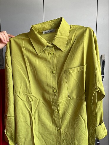l Beden Oversize gömlek