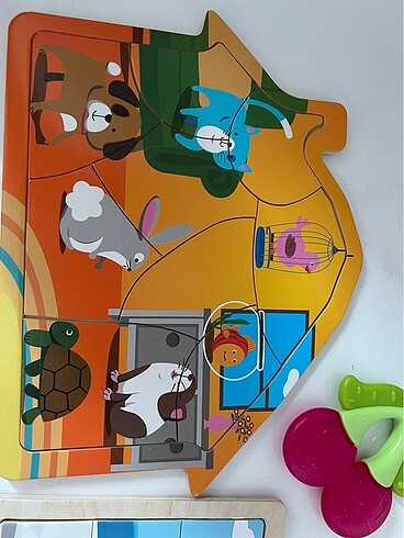  Beden Renk ahşap puzzle