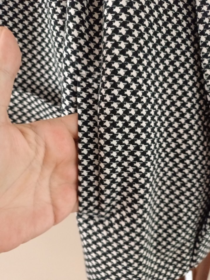 Gri siyah Midi Kadın  Ceket - Görsel 3