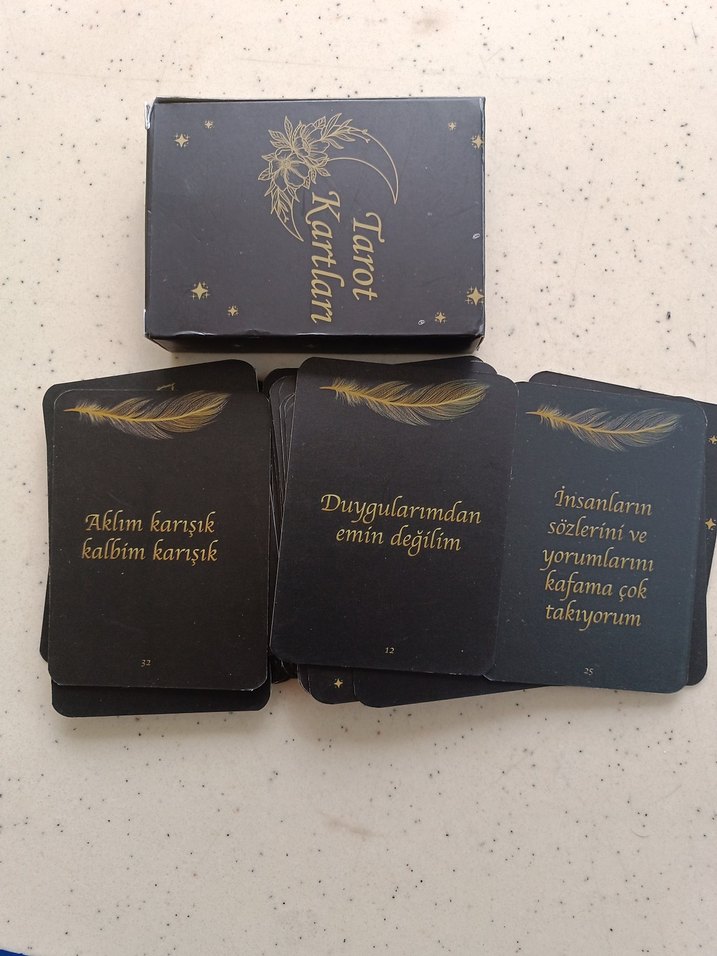 Tarot Kartları Siyah Kutuda Konuşturma kartları - Görsel 2